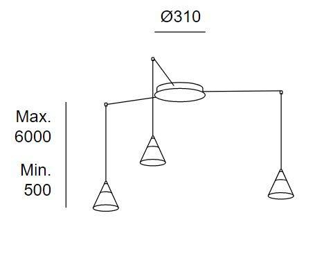 Lampa wisząca Grok 15-7590-14-DO LEDS Veneto