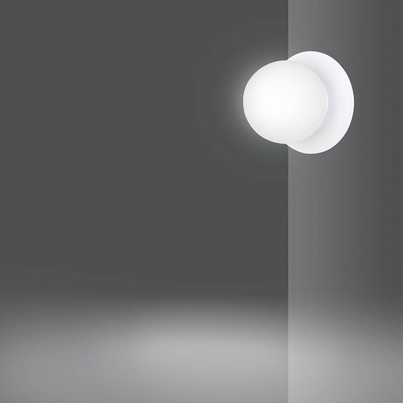 Lampa ścienna MINERVA K1 WHITE biały (613/K1) - Emibig