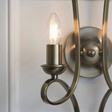 Interiors CA7W2BB Lampa ścienna Penn 2 Szczotkowany Mosiądz