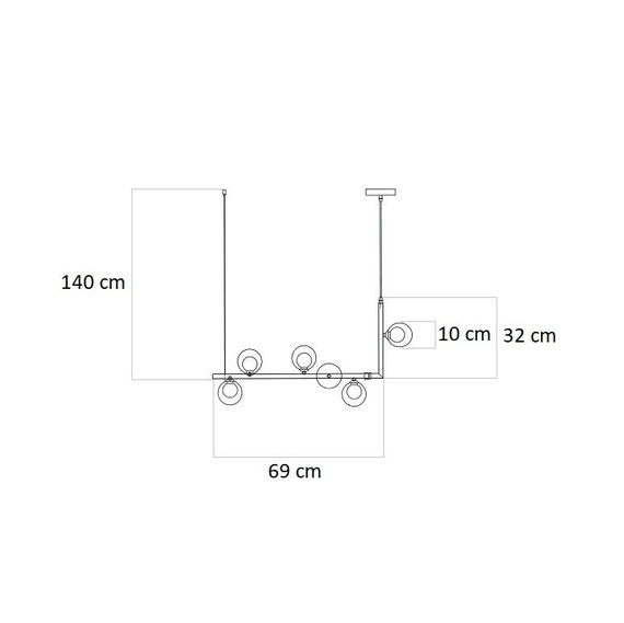 Lampa Wisząca Berella Light Enti 6 BL5444