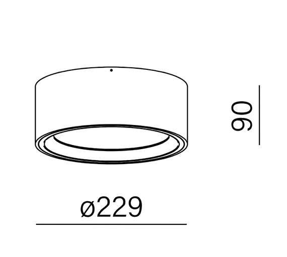 AQform Midi Ring biały 47020-M930-D9-00-13 Plafon