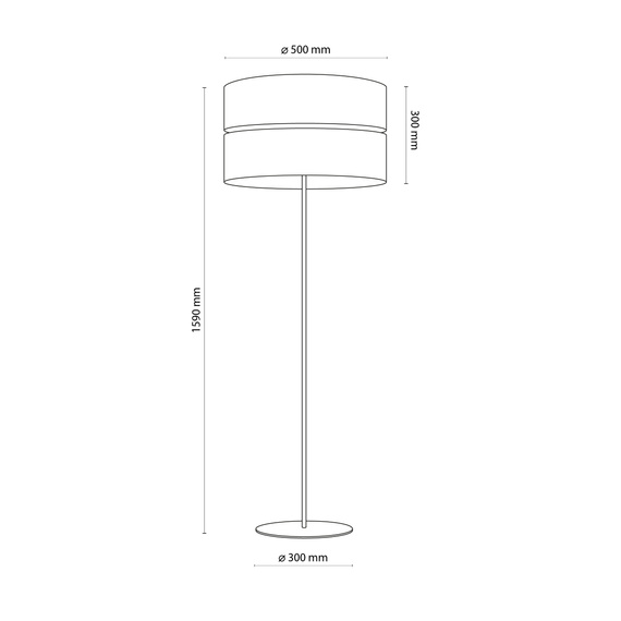 Lampa Podłogowa TK Lighting Nicol 5123
