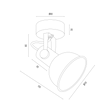 Lampa Ścienna Argon Lenora 8246