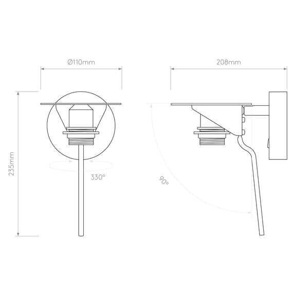 Lampa Ścienna Astro Mitsu 1394003