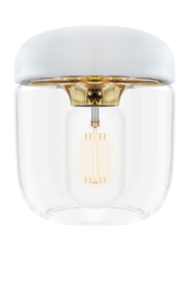 Klosz Umage Acorn biały/mosiądz