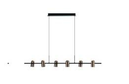 Lampa Wisząca Azzardo Vivio Pendant 6 GO/BK AZ5729