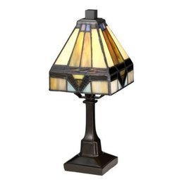 Lampa stołowa Elstead Lighting Holmes QZ-HOLMES-TL Witraż