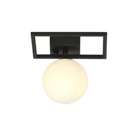 Lampa sufitowa IMAGO 1E BLACK/OPAL czarny (1130/1E) - Emibig