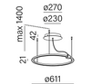 AQForm Buclo 59948-L930-D9-00-19 Oprawa wisząca
