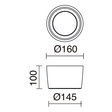 Kinkiet zewnętrzny Novolux 948A-L3110A-01 Mist