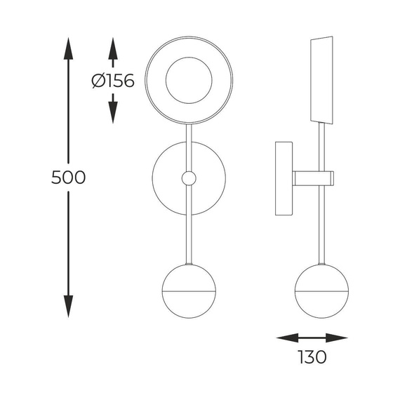 Zuma Line Lara MB7170-2-3BGT Kinkiet