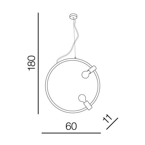 Lampa wisząca Azzardo Orsola AZ3354 biała