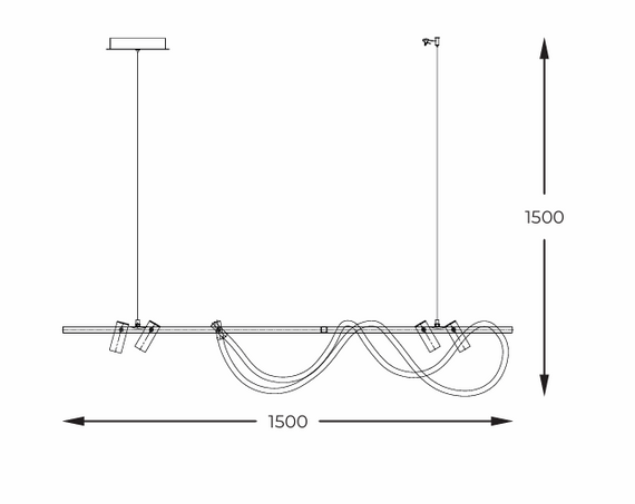 Zuma Line Zwis nowoczesny Balbo 2200277L