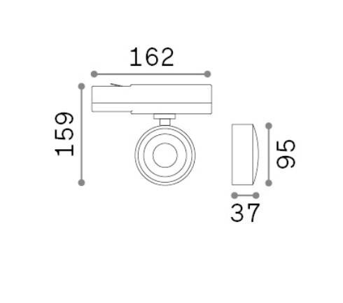 Lampa do szynoprzewodu 296340 Ideal Lux Pov