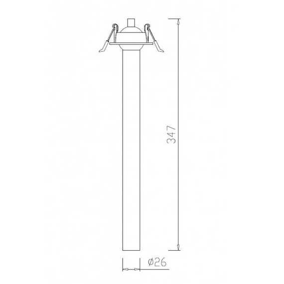 Oprawa do zabudowy Berella Light Gota 300 BK BL5186