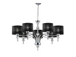 AZZARDO IMPRESS 7 1976-7P czarna Lampa Wisząca AZ0500