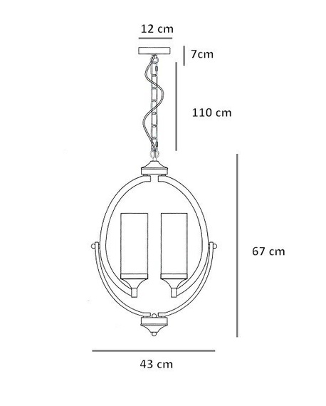 Lampa wisząca Berella Light Roda 3 BL0388