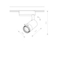 Lampa Szynowa Nowodvorski Profile Zoom Led 7625 3000K