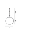 Foscarini Gem Lampa wisząca FN274007E_10