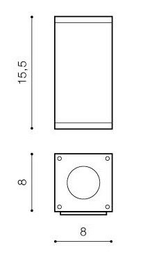 Kinkiet Zewnętrzny AZZARDO LIVIO AZ0888 BGR