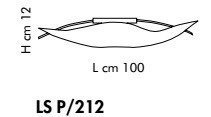 Plafon Sillux FIRENZE LS P/212 bursztynowy/miedziany 100 x 40 cm