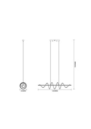 Żyrandol Zuma Line Esero 003064-034763