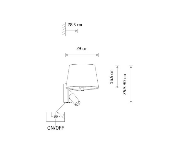 Lampa ścienna Nowodvorski Cedro A 11668 Beżowa