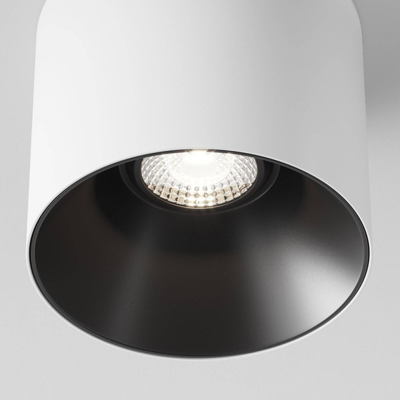 Sufitowy plafon Alfa LED biały-Czarny (C064CL-01-15W4K-RD-WB) - Maytoni