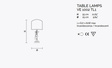 Lampka Stołowa MASIERO VE 1002/TL1