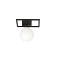 Lampa sufitowa IMAGO 1E BLACK/OPAL czarny (1130/1E) - Emibig
