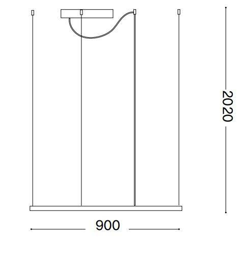 Lampa wisząca Ideal Lux Oracle Slim D90 259208