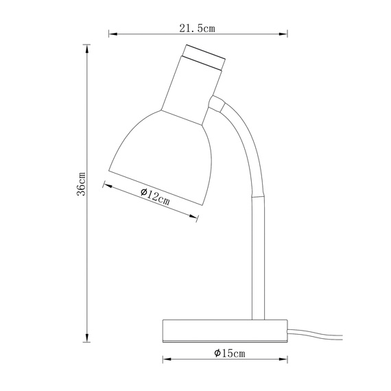 Lampka Biurkowa Italux Senza TB-37263-BK