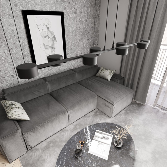 Żyrandol Emibig Megara 8 Bl (1439/8)