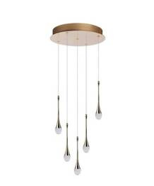 Azzardo Lampa wisząca Dalma 5 Złota AZ6008