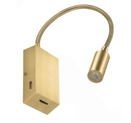 Leiden 517E-L0103B-46 Lampa ścienna Novolux Exo + 2x USB