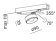 Aqform Qrled 16486-L930-W3-00-12 Reflektor do szynoprzewodu
