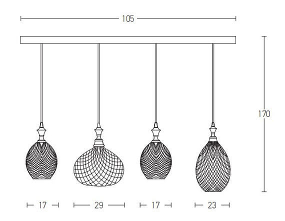 Lampa Wisząca Zambelis 19240