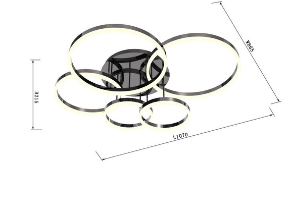 Lampa Sufitowa Wofi Perpignon 9049-605