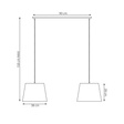Lampa Wisząca Emibig Epoca 2 Beige (1404/2)