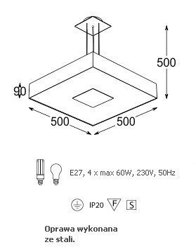 Cleoni Vandura 500 Lampa wisząca