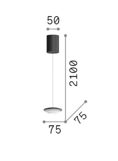 Lampa wisząca 343648 Ideal Lux Mapa 