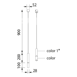 Lampa wisząca Cleoni Neron 1x G9 Złota