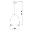 Lampa wisząca Lucide CALAIS 76459/50/02