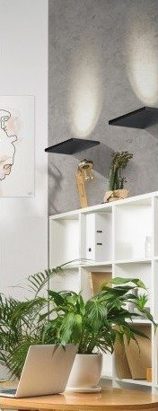 Lampa ścienna w kolorze czarnym Lambda AZ3346 Azzardo 