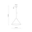 Lampa Wisząca TK Lighting Cono 11377