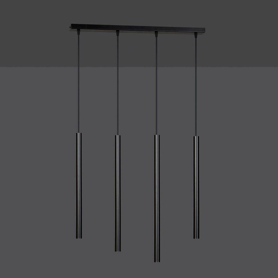 Wisząca lampa SELTER 4 BLACK czarny (552/4) - Emibig