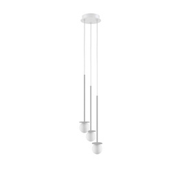 Lampa wisząca DM101/LA211/RH24/3/B/101 Cleoni Cotton Panel 3x G9 Srebrny