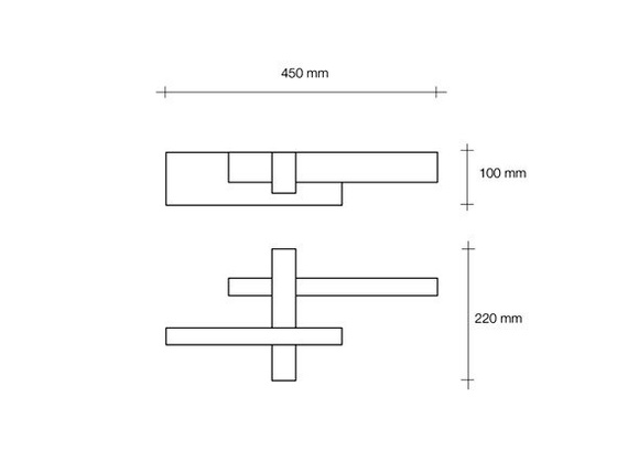Kinkiet LED Sforzin Magnesia 45 cm