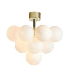 Stylowa Złota Lampa sufitowa Markslojd Merlot Białe Kule