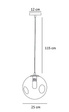 Lampa wisząca Berella Light Migala Clear BL0042